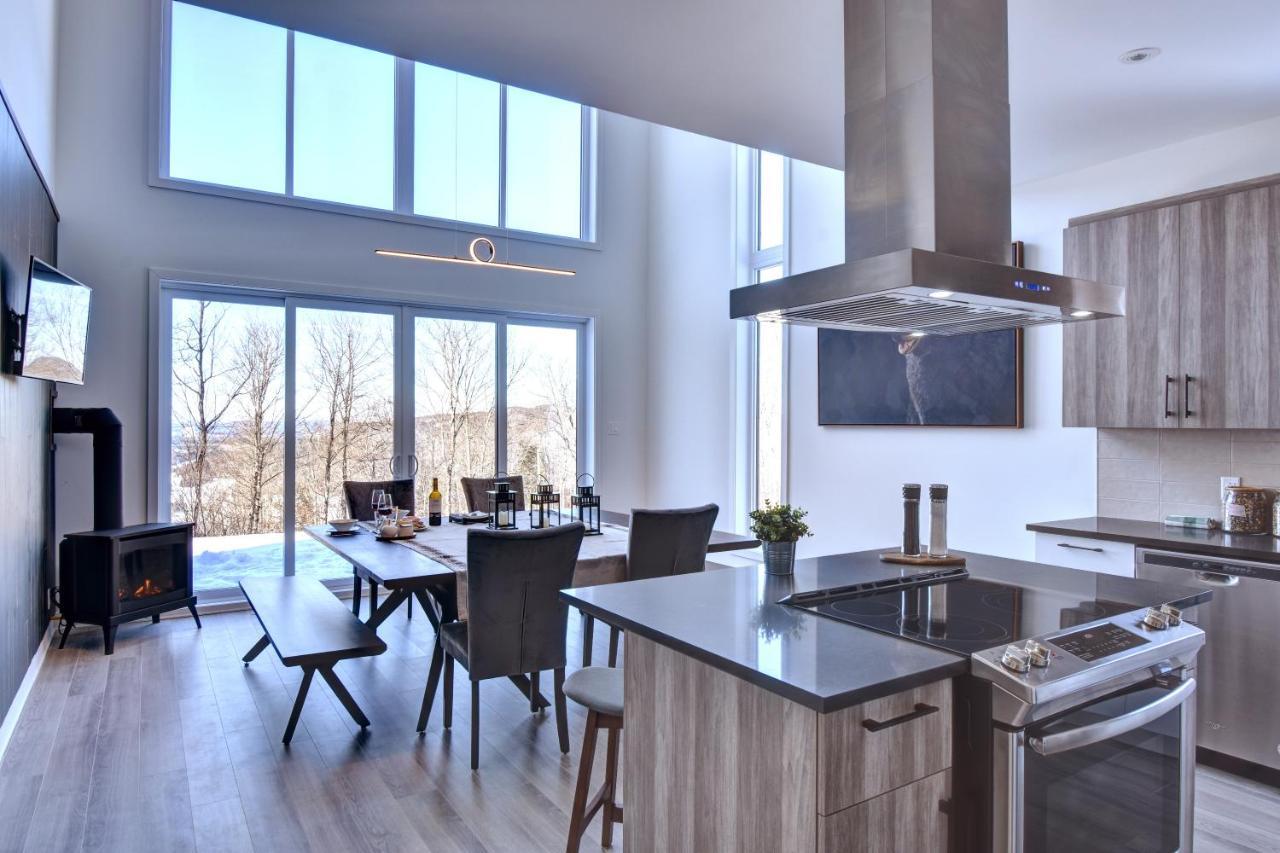 Вілла Chalet Serenity - Mont Tremblant Ski - Spa Sauna Wifi Tv Privet Chic Modern House La Conception Екстер'єр фото